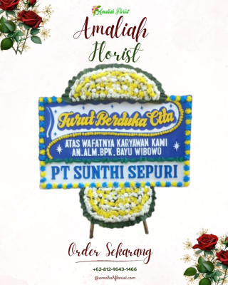 Papan Bunga Duka di Meruya Selatan
